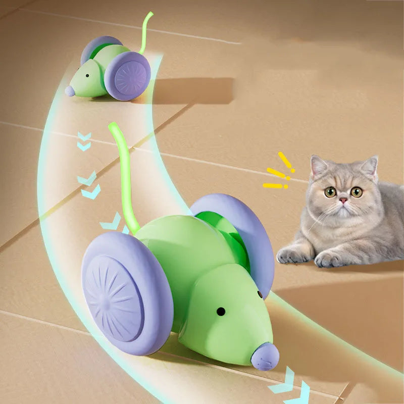 Popular cat electric toys, mouse, sports car, cat stick, self-exciting, cat stick, pet toys