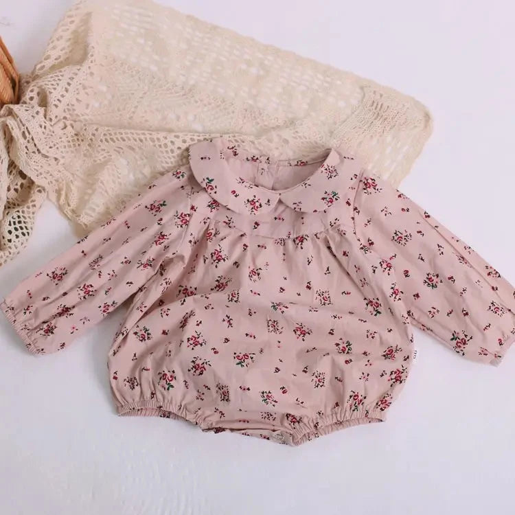 Spring Baby Girl Rompers Floral Baby Outfits Cotton Newborn Baby Jumpsuit Baby Girl Summer Clothes