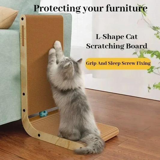 Cat Toys Interactive Board Cat Toys Wooden Wear-resistant and Scratch-resistant Post Cat Furniture Training Grinding Claw Toys