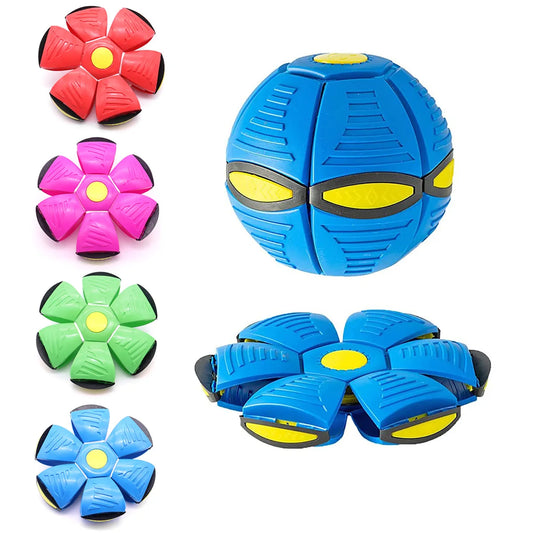 Dog Toys Self-Hi To Relieve Boredom Dog Flying Disc Pet Toys Ball Bite Outdoor Training Supplies Luminous Dog Toys