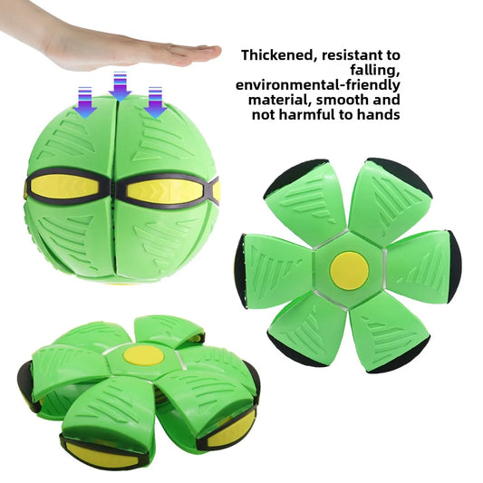 Dog Toys Self-Hi To Relieve Boredom Dog Flying Disc Pet Toys Ball Bite Outdoor Training Supplies Luminous Dog Toys