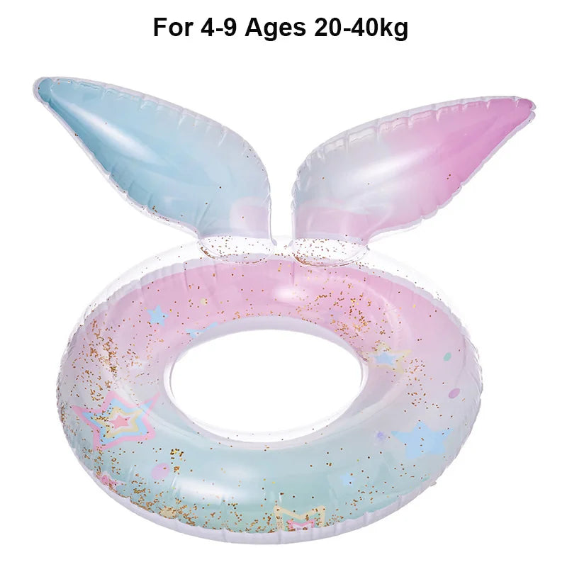 Rooxin Mermaid Swimming Ring Inflatable Pool Float For Adult Kids Swimming Circle Baby Swim Tube Water Play Swimming Pool Float