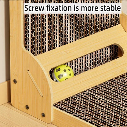Cat Toys Interactive Board Cat Toys Wooden Wear-resistant and Scratch-resistant Post Cat Furniture Training Grinding Claw Toys
