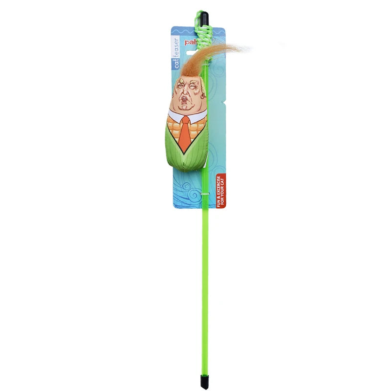 Interactive Cat Toys Feather Cat Toys Funny Design Catnip Filled Cartoon Cat Teething Chew Plush Toy Kitten Toys