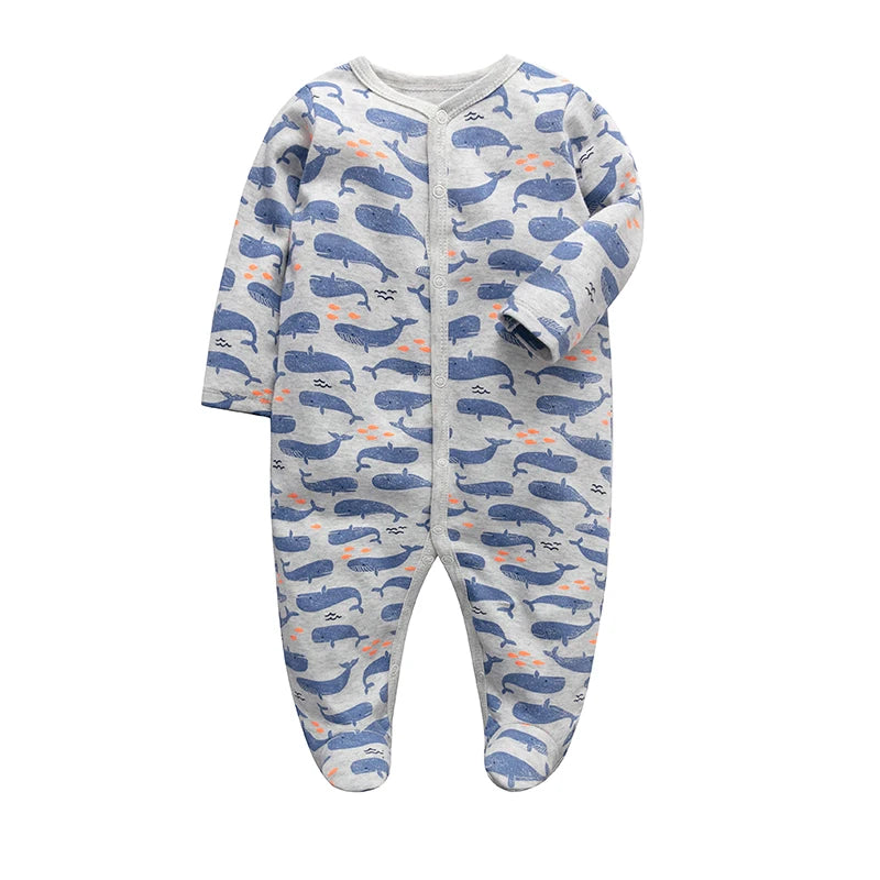 Four Seasons Baby Clothes New Born Hot Selling Baby Jumpsuits Baby Boy Baby Girl  Crawl Suit Baby 0-12Months Clothing Baby Rompe