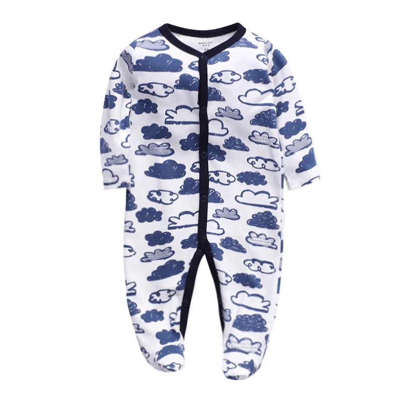 Four Seasons Baby Clothes New Born Hot Selling Baby Jumpsuits Baby Boy Baby Girl  Crawl Suit Baby 0-12Months Clothing Baby Rompe