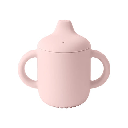 1PC Silicone Baby Cup Portable Water Bottle With Double Handle Leakproof Baby Cups Feeding Trianing Baby Items Baby Tableware