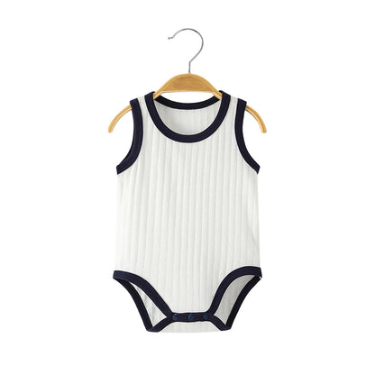 Seamless Sewing Baby Sleeveless Baby Bodysuit Summer Breathable Baby Boy Clothes Newborn Baby Clothes Girl Infant Baby Rompers
