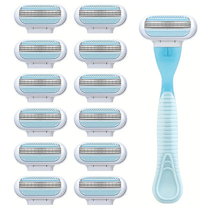 Moteriškas skutimosi peiliukas su papildomom galvutėm