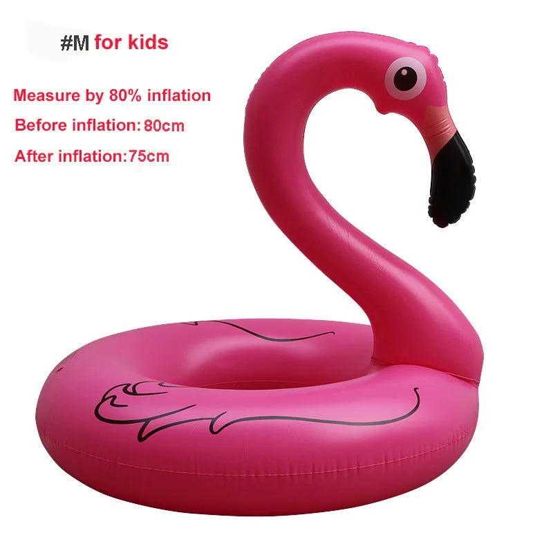 Inflatable Flamingo Swimming Ring for Adult Teens Swimming Circle Floating Ring Inflatable Pool Floats Toys Beach Party