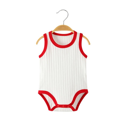 Seamless Sewing Baby Sleeveless Baby Bodysuit Summer Breathable Baby Boy Clothes Newborn Baby Clothes Girl Infant Baby Rompers